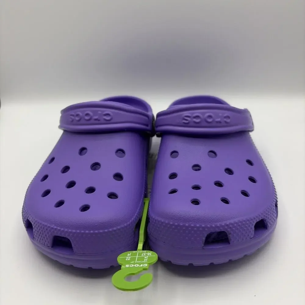 Crocs Purple Kids Classic Clog Galaxy 206991 Size J4 Youth 4 Slip On 206991 NWT